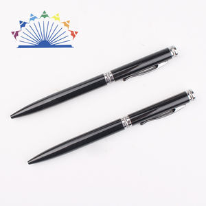 Stylos à bille en métal chromé pour hôtel, nouveau modèle 2024, avec logos personnalisés - Product Image 2