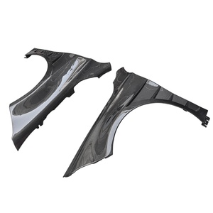 Pour Mercedes Benz Classe A W177 A45, extensions d'ailes latérales en fibre de carbone style OTD, panneaux de séparation, garnitures de spoiler, tuning auto 2019+ - Product Image 2