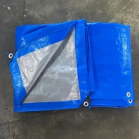 Bâche robuste en PEHD enduit, résistante aux UV, imperméable, double face, coupe-vent, pour camping extérieur et couverture de chantier