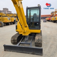 Excavatrice hydraulique Komatsu PC56 d'occasion, 5,3 tonnes, pour travaux de construction