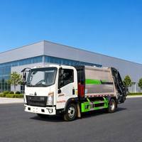 Camion Compacteur à Ordures SINOTRUK HOWO 4x2 Diesel à Chargement Arrière, Corps de Compression Scellé, Véhicule pour Déchets Municipaux, Vente Directe Usine