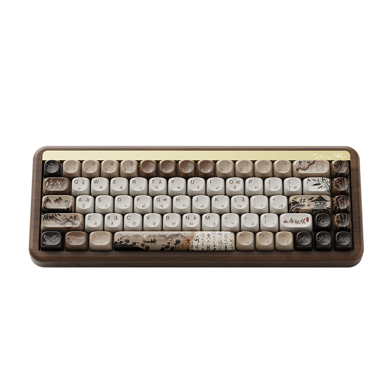 AKKO MU01 Mountain Seclusion - Wooden Keyboard with PBT Dye