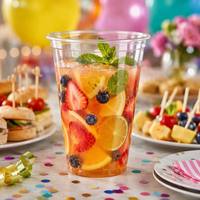 Gobelet jetable en plastique transparent 90 mm 700 ml, gobelet jumbo pour slush, boisson glacée, bubble tea, milkshake, gobelet alimentaire en PET PP, restauration, buffet