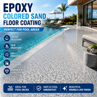 Revêtement de sol en terrazzo époxy haute résistance pour sols en béton industriels