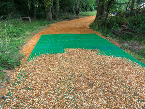 HDPE erba prato griglia plastica auto vialetto prato pavimentazione rinforzo piantare erba finitrice griglia - Product Image 3