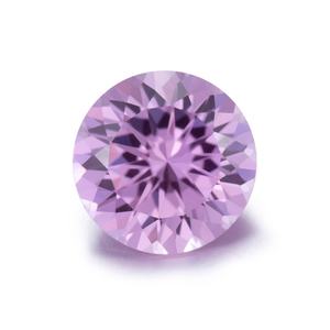 Zafiro Rosa Hidrotermal Redondo, Zafiro Rosa Creado en Laboratorio - Product Image 1