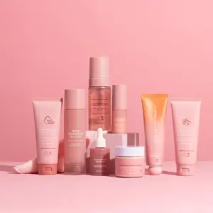 30Ml 50Ml 80Ml 100Ml Huidverzorgingsverpakking 120Ml Roze Luxe Cosmetische Flessen Huidverzorgingsset