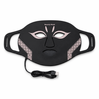 Masque facial LED 7 couleurs pour le soin de la peau, appareil de beauté avec lumière rouge pour une utilisation quotidienne relaxante à domicile