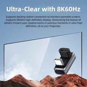 Conector de Carga USB4.0 PD240W 8K60Hz para Adaptador en Ángulo Recto en Forma de U <span class=keywords><strong>USB</strong></span> <span class=keywords><strong>C</strong></span> <span class=keywords><strong>OTG</strong></span> de Alta Velocidad de 80Gbps para Macbook Phnoe15/16 - Product Image 4