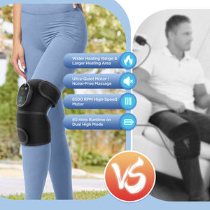 Masajeador de rodilla y pie inalámbrico recargable 3 en 1 con calefacción y vibración Soporte de hombro y codo para aliviar el dolor articular - Product Image 6