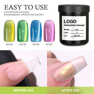 Satılık KG Westink güzellik kovalayan rüya kedi göz jel lehçe UV çivi sanat yansıtıcı manyetik jel Cateye jel - Product Image 5