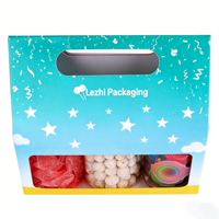 Boîte à bonbons de mariage personnalisée à faible MOQ, élégante, unique et créative, avec dorure à chaud, boîte à biscuits, petite boîte cadeau avec poignée en ruban