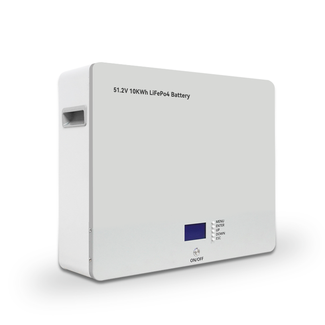 10kwh Home Energy Storage Wall Mounted Solar Battery Rechargeable Power Supply With Built-in Bms Lifepo4 Lithium Ion Battery
