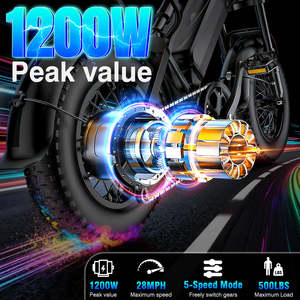 500W Retro Bicicleta Electrica Paraadultos 48V 13AH Lithium Brushless Motor Waterproof Beach Cruiser Adult Leisure 60km - Product Image 3