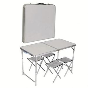 Table et chaise pliantes en aluminium pour l'extérieur, équipement de camping et de randonnée - Product Image 2