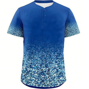 Fabriek Op Maat Gemaakte Sublimatie Bedrukte Jeugd Lege Knoop Honkbalshirts - Product Image 6