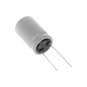 ตัวเก็บประจุแบบฝังรู CAP ALUM 1000UF 20% 63V RADIAL 1000 uF รุ่น UBY1J102MHL - Product Image 1