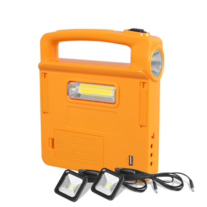 Portable emergency light kits set multifunctional <span class=keywords><strong>mobile</strong></span> charge solar <span class=keywords><strong>home</strong></span> lighting system with 2pcs 2W flood light - Product Image 4