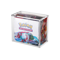 Boîte de protection en acrylique transparente pour les produits scellés de cartes à collectionner pour la boîte de booster de Pokémon TCG