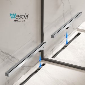 Wesda cao cấp hẹp thiết kế hiện đại chức năng Heavy Duty thép không gỉ tắm kênh thoát nước Grate Slim tuyến tính thoát nước sàn - Product Image 5
