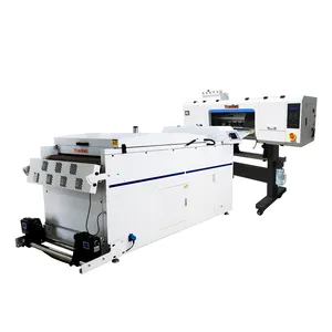 Worldcolor fábrica Venta caliente actualización 70cm DTF impresora 4 Eps 4720/i3200 cabeza camiseta DTF PET película impresora cinturón secador de polvo