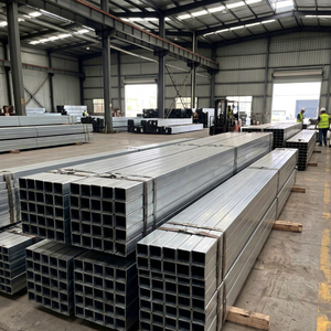 Tube rectangulaire en acier galvanisé ERW Q235 de 2 pouces, prix d'usine pour serre agricole - Product Image 1