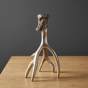 A.K Brass Super Quality Manufacturers Venta al por mayor Asta de aluminio Níquel Portavelas decorativo para decoración de centro de mesa de Navidad - Product Image 1