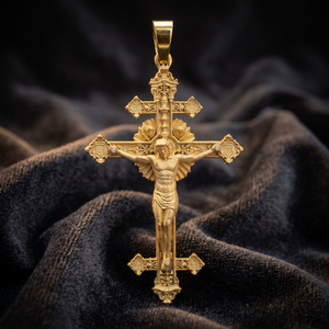 Gold Plated 925 Sterling <b>Silver</b> Moissanite Cross Pendant <b>Crucifix</b> Charm Round Brilliant Cut Hip Hop pendant Jewelry everyday - Product Image 1