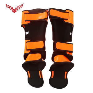 Protège-tibias autocollants ALLFIGHT 2026 en PU multicouche S-XL pour Enfants et Adultes Entraînement MMA - Product Image 3