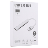 Grosir adaptor Hub paduan aluminium 4 in 1 Multiport USB 3.0, 4 port USB 3.0 untuk adaptor HUB Transfer Data komputer