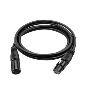 Mạ vàng <span class=keywords><strong>5</strong></span> pin XLR Nam để nữ DMX Adapter Cable đối với microphone sân khấu ánh sáng Mixer DMX512 cân bằng âm thanh mở rộng cáp - Product Image 2