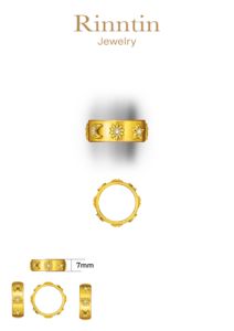 OEM ODM Tùy Chỉnh Kích Thước Vòng Có Thể Điều Chỉnh Mở Vòng Tiêu Chuẩn Kích Thước Quốc Tế/Chúng Tôi Kích Thước Tiêu Chuẩn Bên Trong Đường Kính Tùy Chỉnh Vòng - Product Image 4