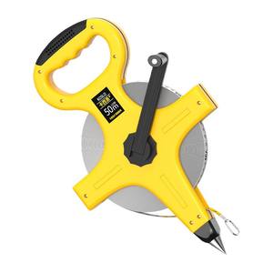 Mètre Ruban Portable en Acier de Grande Taille 50 Mètres Étanche avec Cadre en PVC/Nylon/Fibre de Verre pour Usage Ingénierie - Product Image 5