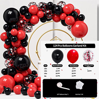 Nouveau bricolage Ballon guirlande arc pour les décorations de mariage et de fête d'anniversaire violet rouge noir or ballons pour les occasions d'événements