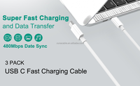 Câble de charge USB C super rapide 20W 60W 100W 240W Emark 5A, adaptateur de charge pour ordinateur portable, câble de transfert de données pour iPhone