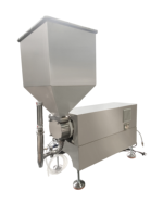 Machine de remplissage de crème glacée semi-automatique à pompe avec moteur et engrenage pour la compatibilité liquide/gel