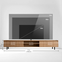 Vente en gros de meubles TV en bois extensibles blancs personnalisés pour chambre à coucher au design moderne et de meubles de salon