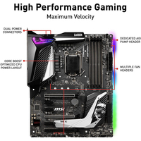Motherboard Gaming MSI MPG Z390 Gaming PRO Carbon ATX Bekas dengan Dukungan LGA1151 untuk Intel Generasi ke-8 dan ke-9, M.2 USB 3.1 Gen 2, SLI CFX