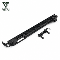 Accessoire de chargeur d'arbalètes modulaires, rail noir pour six flèches avec support réglable pour le tir à l'arc sur cible