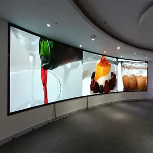 3D Giant Video Wall Wasserdichte Voll farbe High Definition Werbung Digital Signage Gebogene LED-Bildschirm anzeige