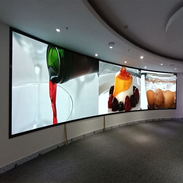 3D Giant Video Wall Waterproof Full Color High Definition Advertising Digital Signage Curved LED Screen Display