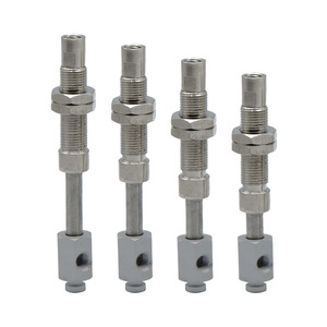 Tige de tampon pneumatique avec filetage M8, raccords métalliques pour équipements d'automatisation industrielle - Product Image 1