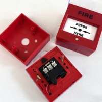 Point d'appel d'alarme incendie manuel conventionnel 50HZ/24VDC avec couvercle pour bouton de panique incendie du système d'alarme incendie