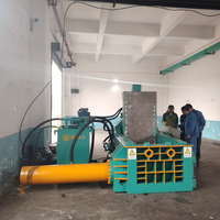 Presse à balles hydraulique horizontale de 125 tonnes pour métaux, acier, aluminium, cuivre