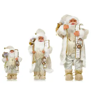 Christmas Santa Claus Ornaments Decorations Xmas Home Decoration Christmas Handicraft Santa Claus Plush Santa Claus Dolls