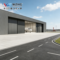 Hangar d'entreposage d'avions en acier avec un grand espace intérieur à portée libre
