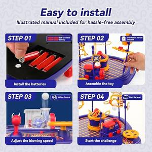 Ensemble <span class=keywords><strong>de</strong></span> <span class=keywords><strong>Train</strong></span> Électrique STEM pour Enfants, Jouet Scientifique avec Balle Flottante, <span class=keywords><strong>Jeu</strong></span> <span class=keywords><strong>de</strong></span> <span class=keywords><strong>Société</strong></span> d'Entraînement à la Coordination Œil-Main - Product Image 4