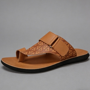 Sandales d'été pour hommes, modèle 2025, légères, en cuir véritable, boucle, design tendance, tongs de sport, prix bas, grande taille <span class=keywords><strong>48</strong></span> - Product Image 6