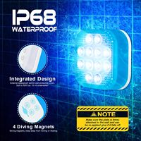 Vantone 2025 Nouvelle lampe de jardin solaire RVB 2-en-1 avec détecteur de mouvement étanche IP67 Applique murale pour piscine au sol et mur de piscine