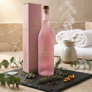 Bouteille en verre transparente vide de 750 ml à ouverture simple pour vin, spiritueux, liqueurs, avec boîte cadeau couleur personnalisée pour le stockage de brandy, whisky, vodka, <span class=keywords><strong>gin</strong></span> - Product Image 1